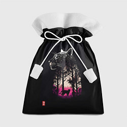 Мешок для подарков Природная благодать - Пума, цвет: 3D-принт
