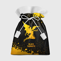 Мешок для подарков Black Sabbath - gold gradient, цвет: 3D-принт