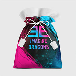 Мешок для подарков Imagine Dragons - neon gradient, цвет: 3D-принт