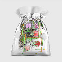 Мешок для подарков Роза огоньки факела, цвет: 3D-принт