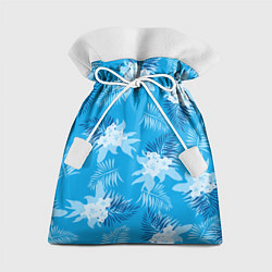 Мешок для подарков Синие цветы - Vice city - new ver, цвет: 3D-принт