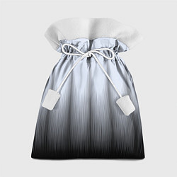 Мешок для подарков Черный полосатый градиент, цвет: 3D-принт