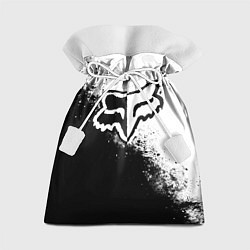 Мешок для подарков Fox motocross - черно-белые пятна, цвет: 3D-принт