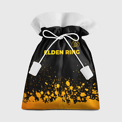 Мешок для подарков Elden Ring - gold gradient: символ сверху, цвет: 3D-принт