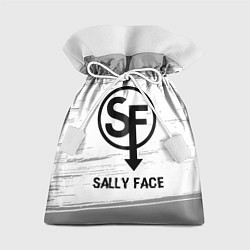 Мешок для подарков Sally Face glitch на светлом фоне, цвет: 3D-принт