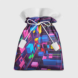 Мешок для подарков Пространство с кубами, цвет: 3D-принт