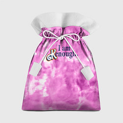 Мешок для подарков I am kenough - розовый тай-дай, цвет: 3D-принт