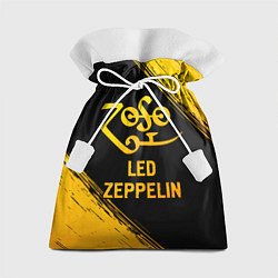 Мешок для подарков Led Zeppelin - gold gradient, цвет: 3D-принт