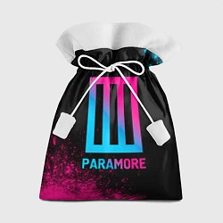 Мешок для подарков Paramore - neon gradient, цвет: 3D-принт