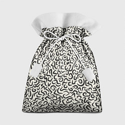 Мешок для подарков Секси - зашифрованная надпись, цвет: 3D-принт