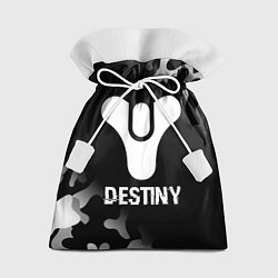 Мешок для подарков Destiny glitch на темном фоне, цвет: 3D-принт