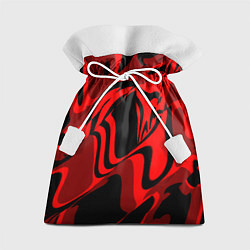Мешок для подарков Черно-красное предупреждение, цвет: 3D-принт