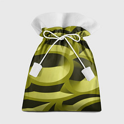 Мешок для подарков Камуфляжные овалы и сеть, цвет: 3D-принт