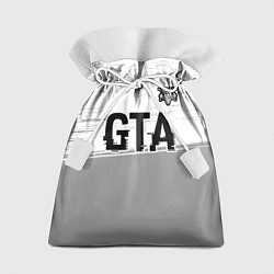 Подарочный мешок GTA glitch на светлом фоне посередине