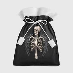 Мешок для подарков Необычный скелет с крыльями, цвет: 3D-принт