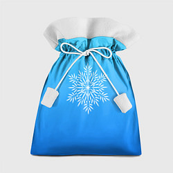 Мешок для подарков Крупная снежинка, цвет: 3D-принт