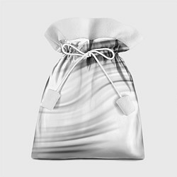 Мешок для подарков Бело-серый абстрактный узор дымчатый, цвет: 3D-принт