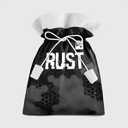 Мешок для подарков Rust glitch на темном фоне посередине, цвет: 3D-принт