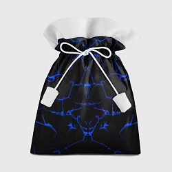 Мешок для подарков Синие трещины узоры, цвет: 3D-принт