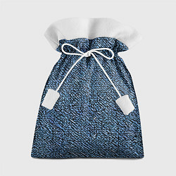 Мешок для подарков Чёрные и синие мазки, цвет: 3D-принт