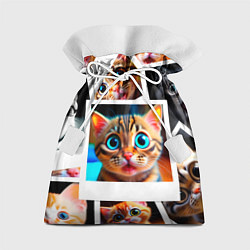 Мешок для подарков Котики фото, цвет: 3D-принт