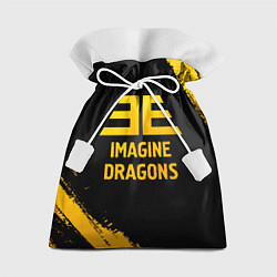Мешок для подарков Imagine Dragons - gold gradient, цвет: 3D-принт