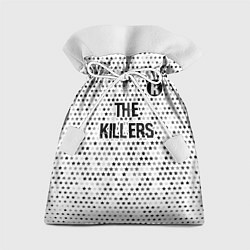 Мешок для подарков The Killers glitch на светлом фоне посередине, цвет: 3D-принт