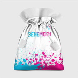 Мешок для подарков Behemoth neon gradient style посередине, цвет: 3D-принт