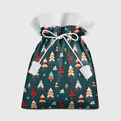 Мешок для подарков Треугольные ёлки, цвет: 3D-принт