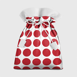 Подарочный мешок Красные круги