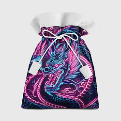 Мешок для подарков Neon Japanese dragon - irezumi, цвет: 3D-принт
