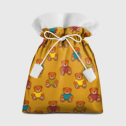 Мешок для подарков Мишки в свитере, цвет: 3D-принт