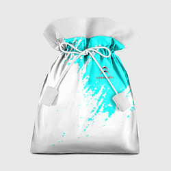Мешок для подарков Citroen краски голубой, цвет: 3D-принт