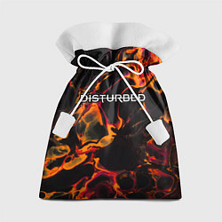 Мешок для подарков Disturbed red lava, цвет: 3D-принт