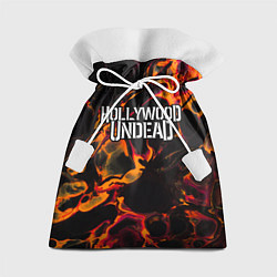 Мешок для подарков Hollywood Undead red lava, цвет: 3D-принт