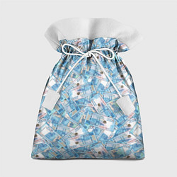 Мешок для подарков Деньги - купюры в 2 тысячи рублей, цвет: 3D-принт