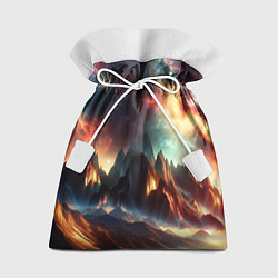 Мешок для подарков Space landscape with mountains, цвет: 3D-принт