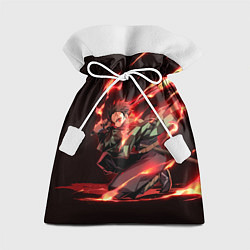 Мешок для подарков Тандзиро пламя, цвет: 3D-принт