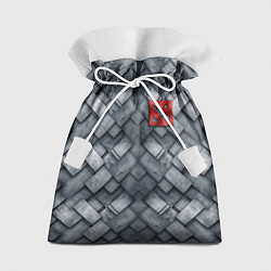 Мешок для подарков Dota - metal texture logo, цвет: 3D-принт