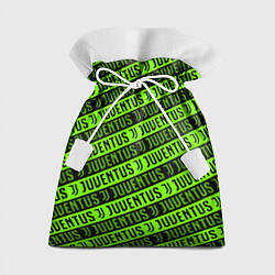 Мешок для подарков Juventus green pattern sport, цвет: 3D-принт