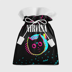 Мешок для подарков Nirvana - rock star cat, цвет: 3D-принт