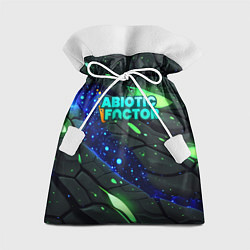Мешок для подарков Abiotic Factor logo bright neon, цвет: 3D-принт