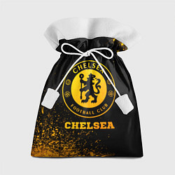Мешок для подарков Chelsea - gold gradient, цвет: 3D-принт