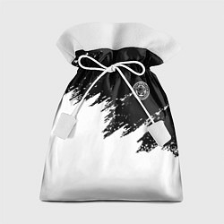 Мешок для подарков Лестерсити белая краска спорт, цвет: 3D-принт