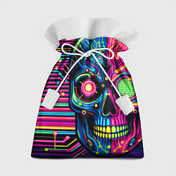 Мешок для подарков Pop art skull - ai art, цвет: 3D-принт