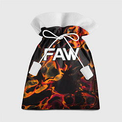 Мешок для подарков FAW red lava, цвет: 3D-принт