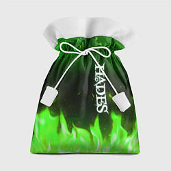 Мешок для подарков Logo Hades green hell fire, цвет: 3D-принт