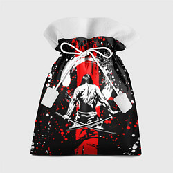 Мешок для подарков Самурай с двумя мечами, цвет: 3D-принт