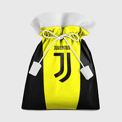 Мешок для подарков Juventus sport geometry yellow, цвет: 3D-принт