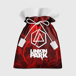 Мешок для подарков Linkin park fire flower, цвет: 3D-принт